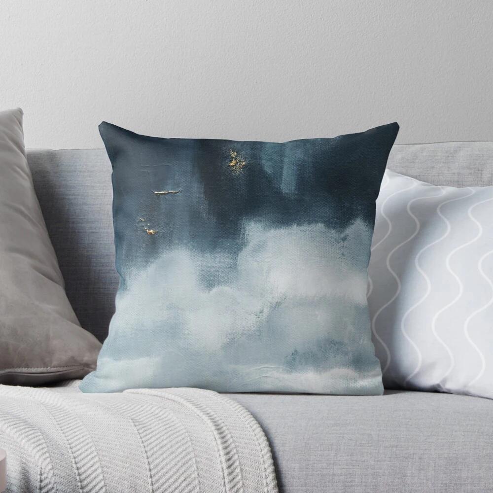 

Декоративная наволочка для подушки Чехол на подушку Скандинавский 45*45 40*40 50x50см Современная гостиная Диван Дом Абстрактные чернила 16x16in 40x40cm