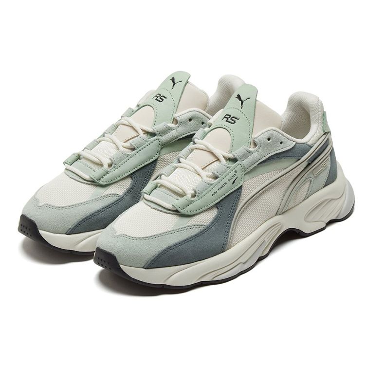 Puma Rs-Connect Buck Fabric Sports Comfort Low-Top Lifestyle Shoes Unisex Sneakers Ice-Green 382710-01