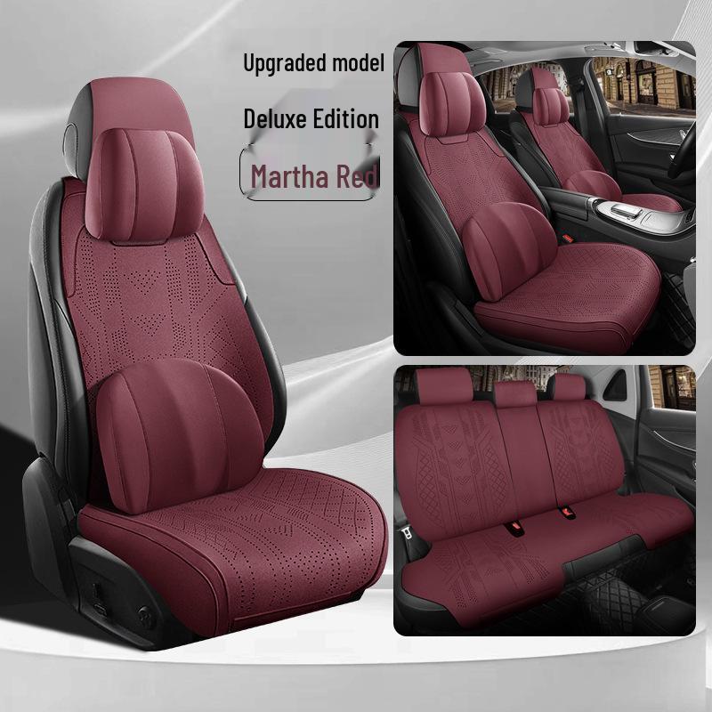 Geely Galaxy L7 Suede Seat Cushions & Covers - Long Teng MAX Asian Games Edition