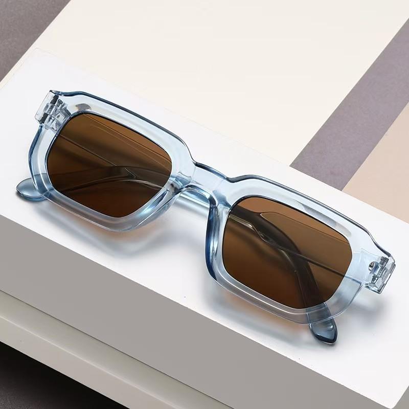 Men Vintage Rectangle Sunglasses Retro UV400 Luxury Brand Design Fashion Eyewear Women Goggles