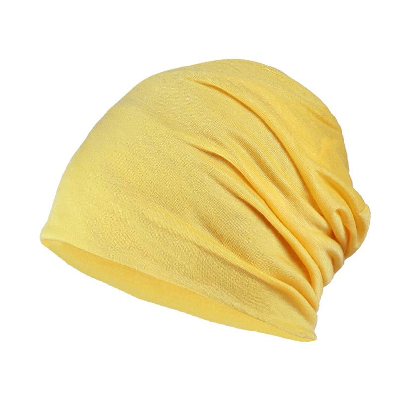 Herren Soild Indien Stretch Kordelzug Mütze Wolle Stricken Haarausfall Kopftuch Wickel