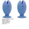 2 Piezas Soporte para Cepillo de Dientes Forma de Pez con Ventosa Fuerte Soporte para Cepillo de Dientes Silicona Suave Drenaje Rápido Organizador de Baño