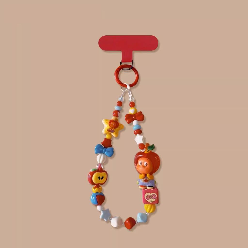 High-definition star pendant chain heavy industry pendant chain dopamine explosion mobile phone pendant beaded color bag ccd