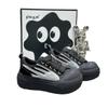 Marshmallow big head shoes women's summer punk y2k yabi black heightening bread platform shoes round head heightening and slimming