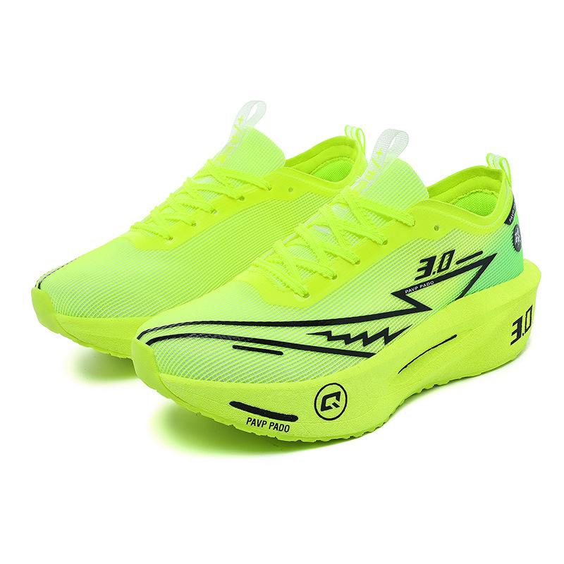 New running shoes autumn breathable mesh carbon board shock absorption running shoes men's and women's sports shoes couple outdoor walking
