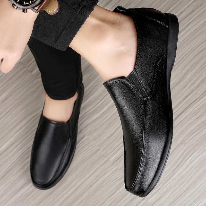 Herr Brittiska Formella Skor för Man Äkta Läder Formell Klassisk Bröllopsfest Skor