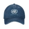 United Nations Washed Baseball Cap Trendy Sun Trucker Hat Summer Couple Women Running Hippie Baseball Caps