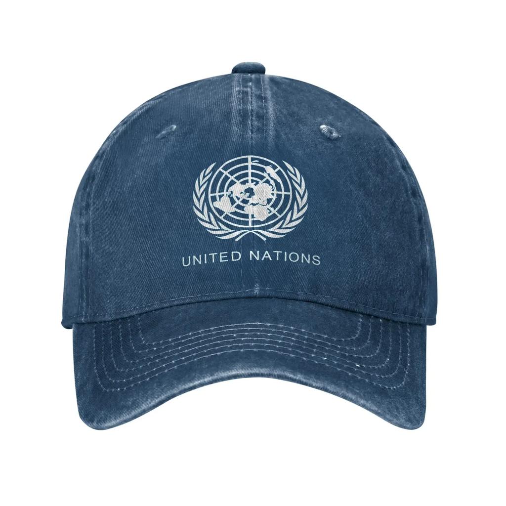 United Nations Washed Baseball Cap Trendy Sun Trucker Hat Summer Couple Women Running Hippie Baseball Caps