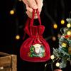 Santa Claus Christmas Eve Gift Bag Antlers Gift Drawstring Pouch Christmas Candy Bag  Candy Storage
