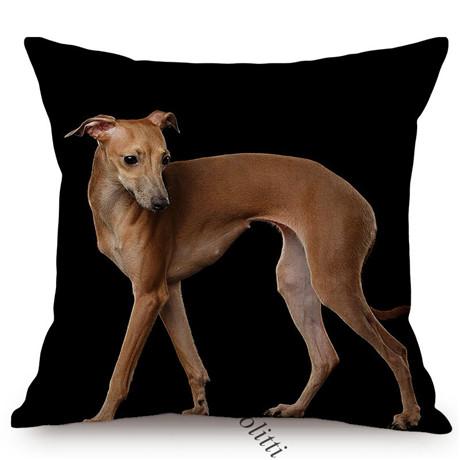 Pet Dog Portrait Print Sofa Throw Pillow Case Dachshund Terrier Samoyed Living Room Chair Decoration Cushion Cover Cojines