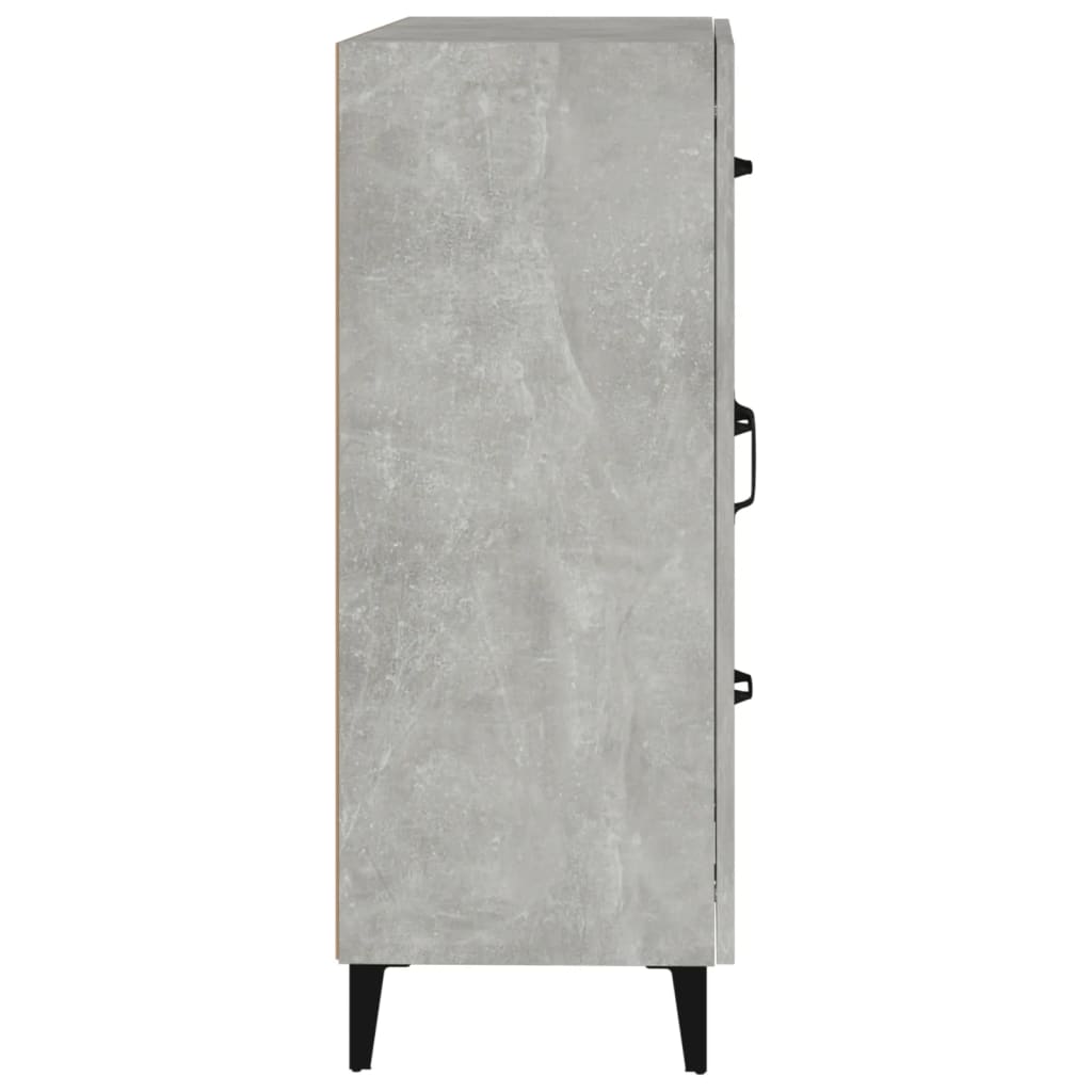 Sideboard Concrete Grey 69.5 x 34 x 90 cm Engineered Wood