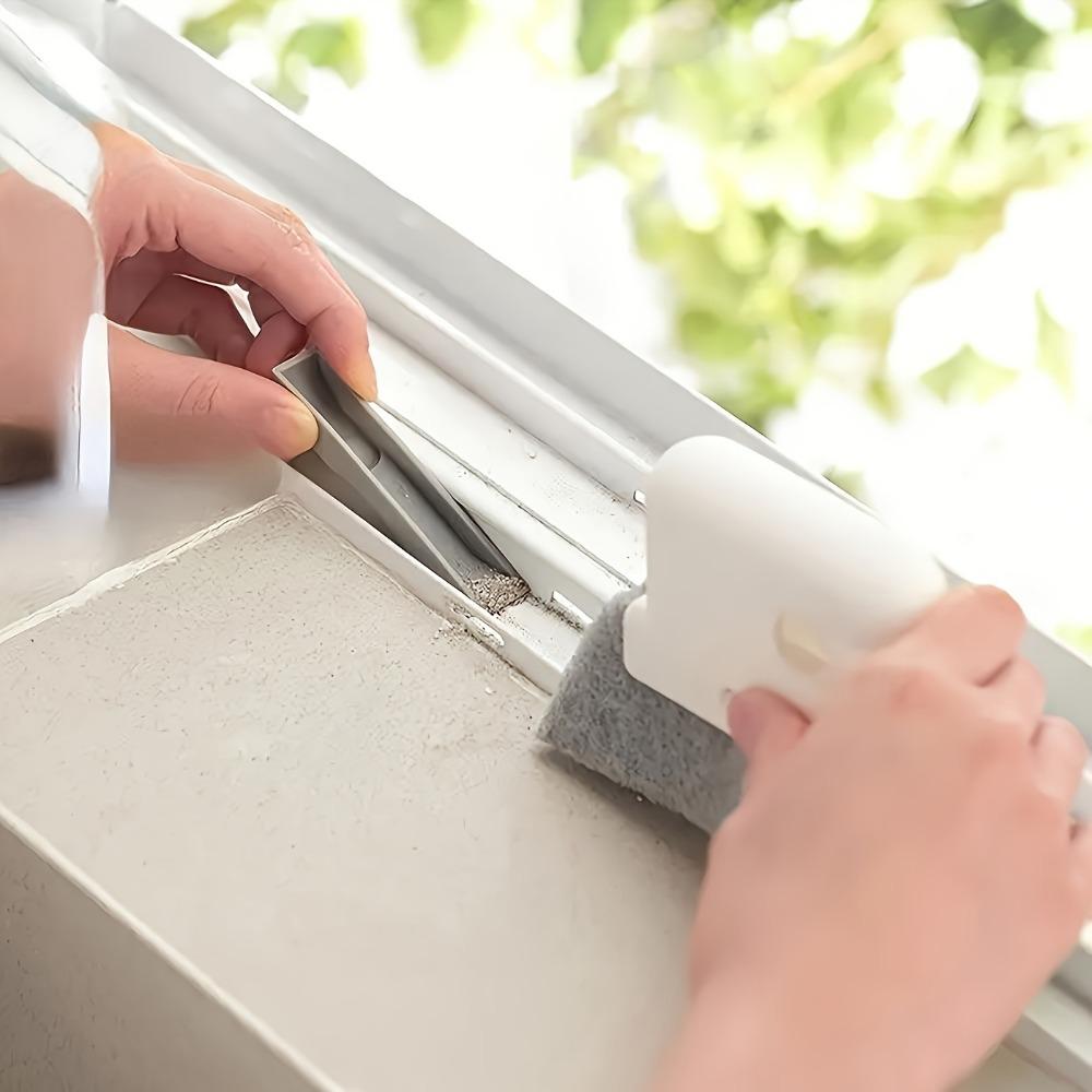 Multi-purpose Handheld Cleaning Brush for Windows, Doors and Kitchens - Easy To Use Recess and Crevice Tool, Reusable Home Essential Duster