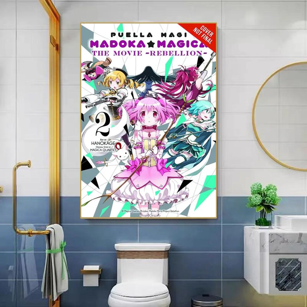Anime Puella Magi Madoka Magica Poster Manga Magazine Cover Cartoon Canvas Painting Wall Art Kawaii Girl gift Room Decor Cuadros