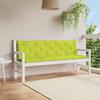 Garden Bench Cushion Light Green 180x(50+50)x7 cm Oxford Fabric