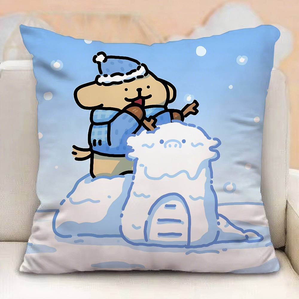 M-MalteseS Cute Pillow Case Pillowcases Home Decor Living Room Decor Cushion Covers