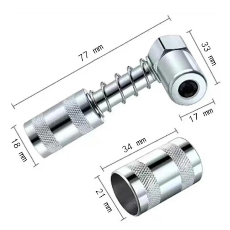 90-Grad-Fettpressen-Koppler-Adapter-Aufsatz, Fettspitzen-Werkzeug, Düsenschmierwerkzeug, Ölfüllzubehör, Ölpumpen-Adapter