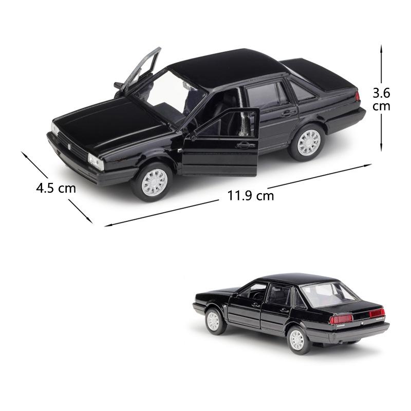 Model hračky Santana v měřítku 1/36 Welly Diecast Vozidlo Miniatura Natahovací Klasický Sedan Kolekce Dárek Pro Děti Chlapec