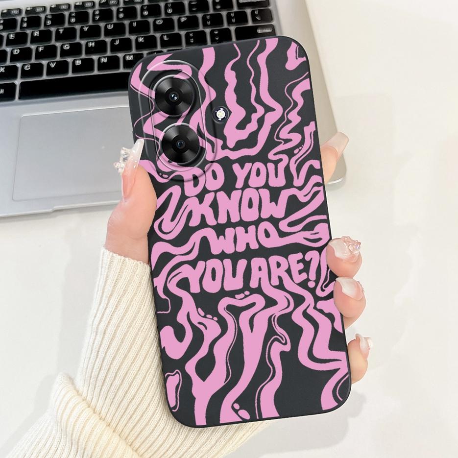 Für Realme Note 60 Hülle Luxus Kunst Bemaltes Cover Stoßfest Weiches Silikon Handyhülle Für Realme Note 50 Note50 Note60 Rückseite