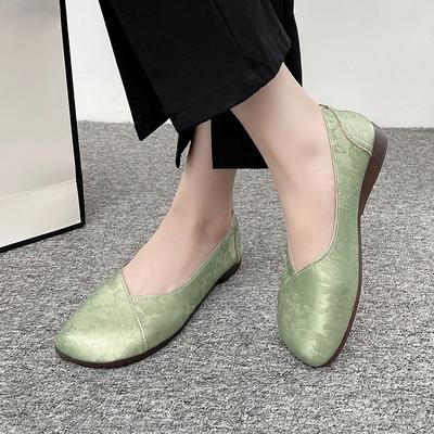 Modische flache Schlupfschuhe für Damen, neue Freizeitschuhe mit quadratischer Spitze für Damen, flache Schuhe, modische Wanderschuhe für Damen, Zapatos De Mujer