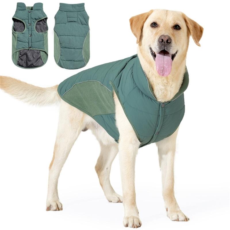 

Jumpsuit Dog Pullover Warm Vest for Medium Dogs to Large Dogs for Winter Basic Jumpsuit Vest Thick Coat S