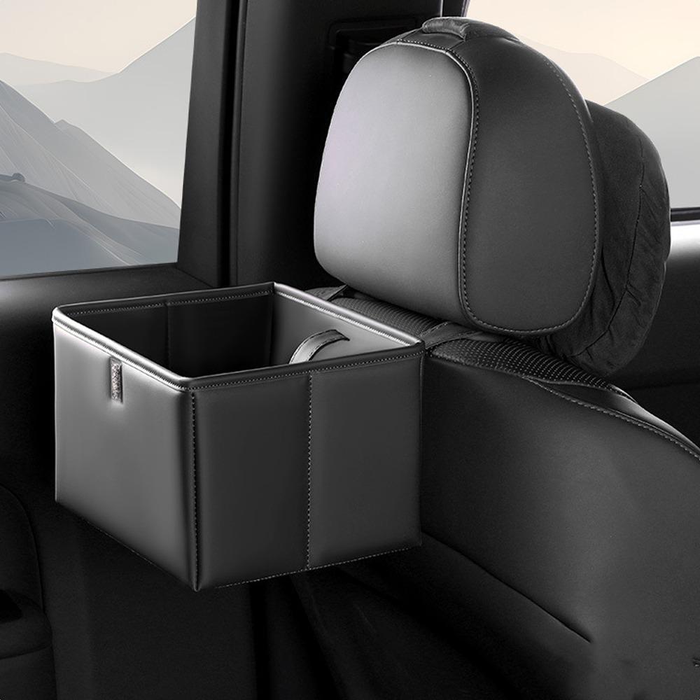 

Foldable Car Storage Box Multifunctional Car Trash Can Seat Back Storage Bag Car Interior Supplies чорний