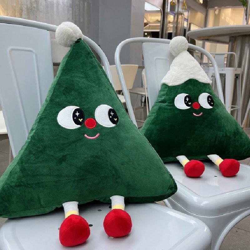 Xmas Christmas Tree Cartoon Plush Toy Doll Cushion Pillow Festival Decorations