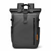Men's Color-Blocked Roll-Top Backpack: Large Capacity & Multi-functional with Custom Logo Options