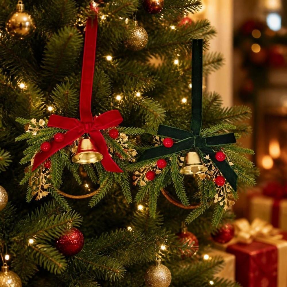 Creative Christmas Bell Wreath Exquisite Crisp Sound Christmas Decoration Bells Retro Portable Christmas Jingle Bells