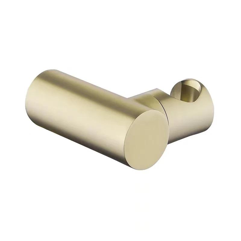 360° Rotating Soild Brass Handheld Shower Spray Head Holder Bracket Wall Mount for Bathroom Hand Sprayer Wand Poilsh Chrome