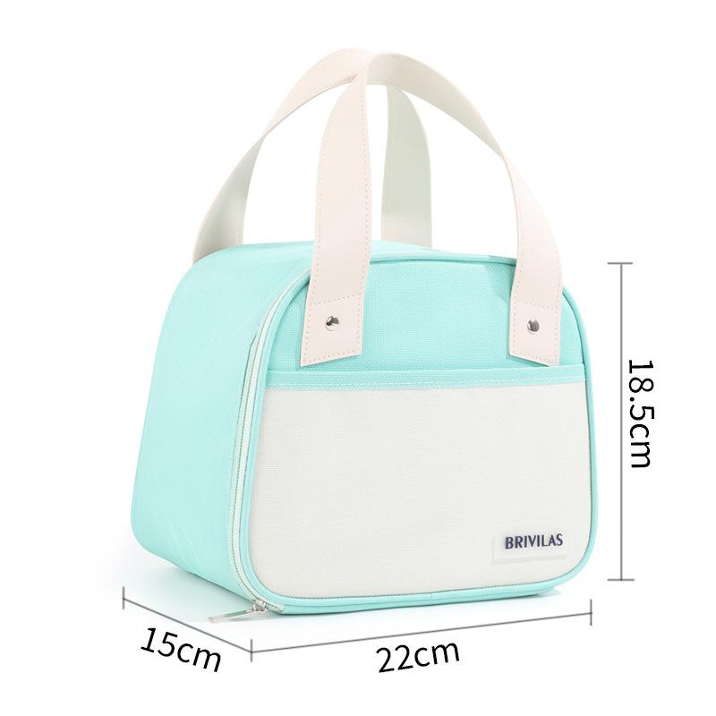 Simple Portable Waterproof Lunch Bag Picnic Outdoor Bento Storage Pouch Lunch Box Food Tote Insulation Bag Thermal Ice Bag
