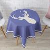 Nordic Deer Printing Decorative Fabric Cover Towel Living Room Balcony Fashion Small Tablecloth Dustproof Square Tablecloth