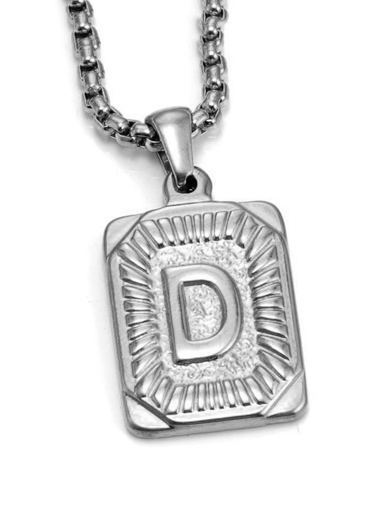 

Модное 26-буквенное ожерелье золотого цвета с подвеской для мужчин и женщин, кубинская цепочка для пары, очаровательное первоначальное ожерелье, колье, ювелирное изделие, воротник