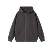 Unisex Heavyweight 720g Cotton Zip-Up Hoodie - Solid Color, Loose Fit, Super Thick, Cardigan Style