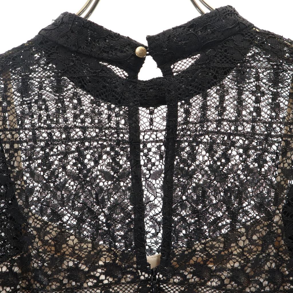 Lily Brown French Sleeve Race Mini Dress Black Women Used