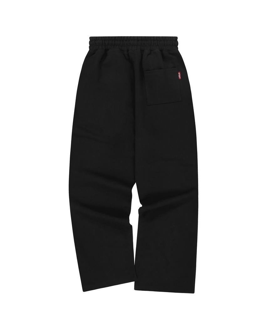 S'EST Relaxed Pintuck Wide Pants Black