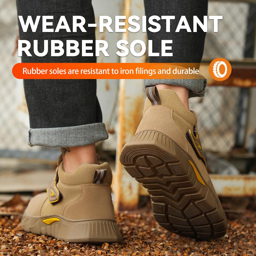 Men's Heat-resistant Welding Shoes Anti-smash Anti Puncture Indestructible Shoes Work Sneakers Protection Shoes Work Boots Men