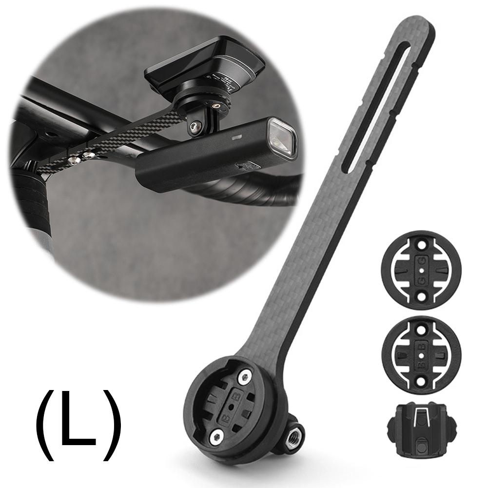 Carbon Fiber Bike Stopwatch Mount Universal Road Bike Speedometer Mount Holder Bicycle Handlebar Computer Holder for Garmin
