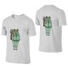 Mr Frog  Casual Commuting Reversible Tshirt Light Commuting Print Does Not Fade Unisexs Tshirts
