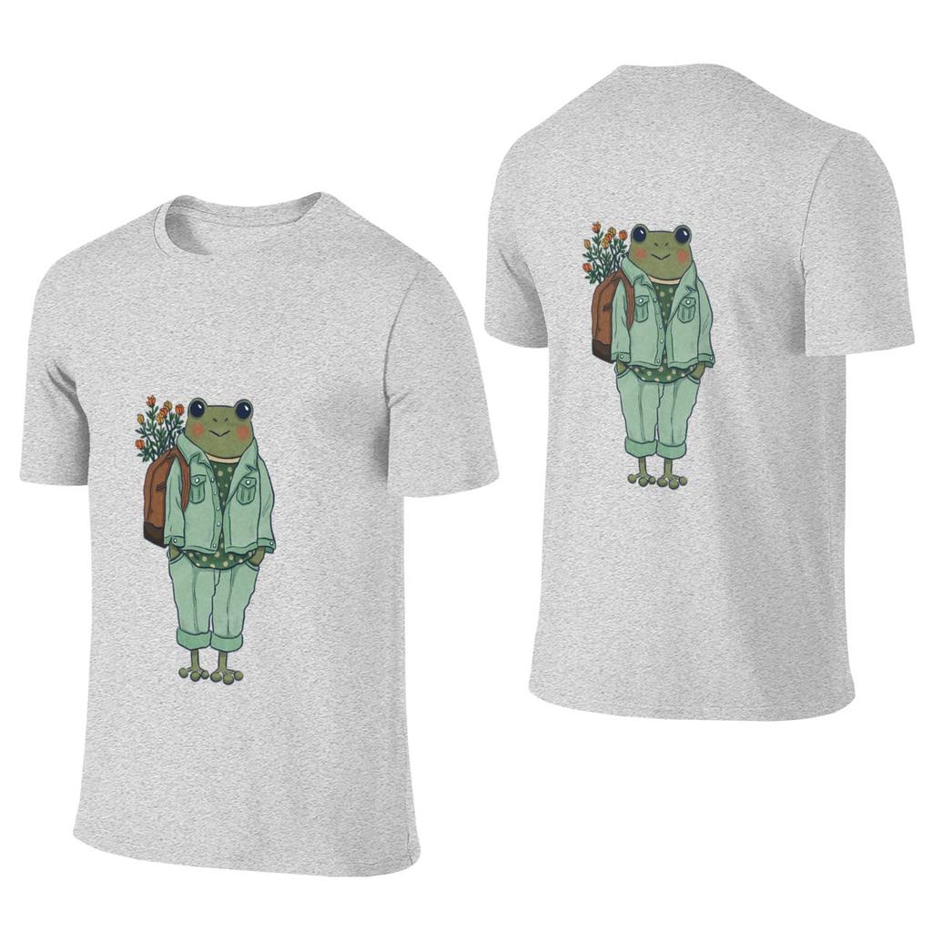 Mr Frog  Casual Commuting Reversible Tshirt Light Commuting Print Does Not Fade Unisexs Tshirts