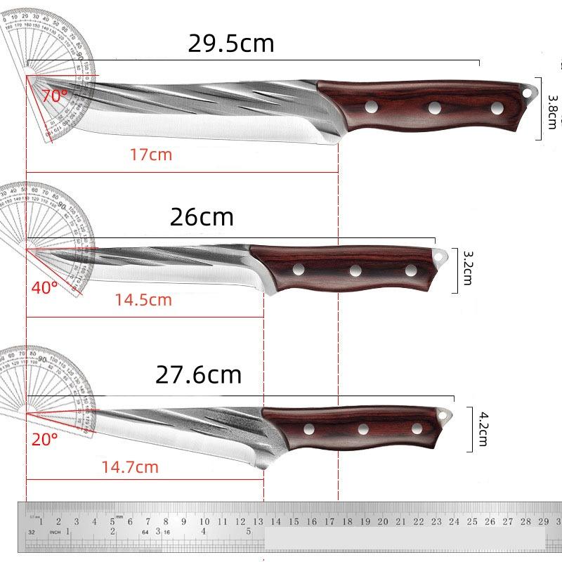 Forged 5CR15 Stainless Steel Fixed Blade Boning Knife Outdoor Camping Hunting Tool Grilled Meat Cutter For Kitchen