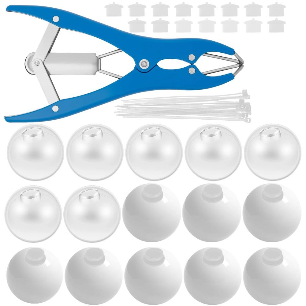 10/15/20Pcs DIY Stress Ball Kit Make Your Own Stress Toy Blank Pressure Ball Skin DIY Kit with Expander Tool for Adults Beginner