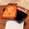 Magnetic Plating Transparent Phone Case For iPhone 17 16 15 14 13 Pro Max 15Pro 17Pro For Magsafe Lens Protector Clear Cover