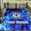 Custom Text Printed Rug Rangers FC Non Slip Floor Carpet For Home Room Decor
