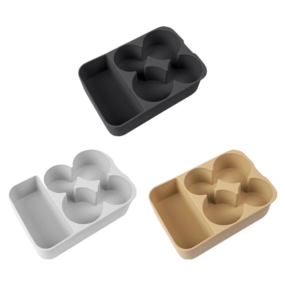 Car Central Control Refrigerator Silicone Pad Fit For BYD Leopard 8 Modified Auto Refrigerator Limit Fixed Grid Anti-slip Pad