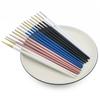 Japanese Korean Chinese Chopsticks Pink Gold Stainless Steel Sushi Dinner Chopstick Tableware