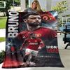 1pc Blanket - Manchester United FC logo Print Design, Lightweight Blanket for Sofa, Bed- Soft &Warm, Gift for All Seasons