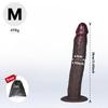 Curved Realistic Long Silicone Dildo, Flexible Bendable Design with Strong Suction Cup Base, Soft Texture, Beginner-Friendly Adult Toy for Couples