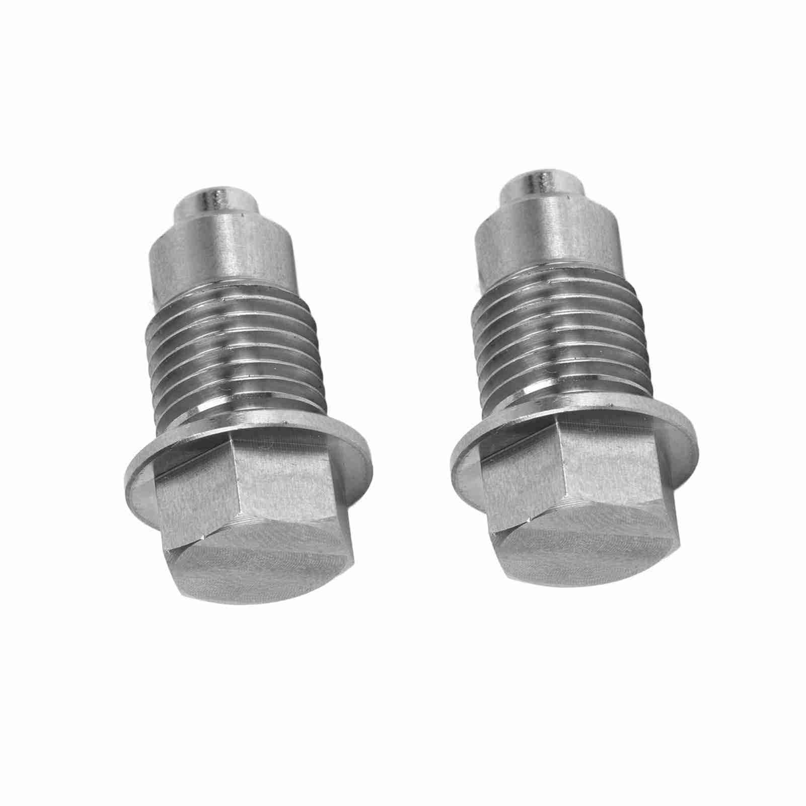 Магнитная пробка сливного отверстия масляного поддона двигателя автомобиля Нержавеющая сталь Защита от ржавчины Серебристый Высокотемпературный Замена Для Ford