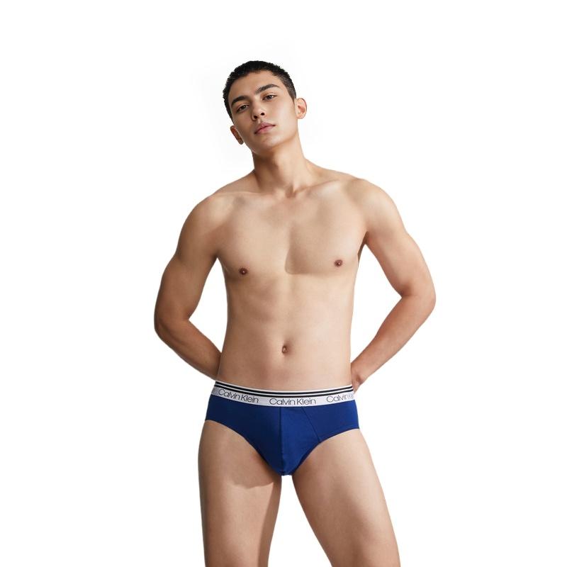 Calvin Klein Lettered Waistband Triangle Underwear 3-Pack Men underwear NP2311O9NP