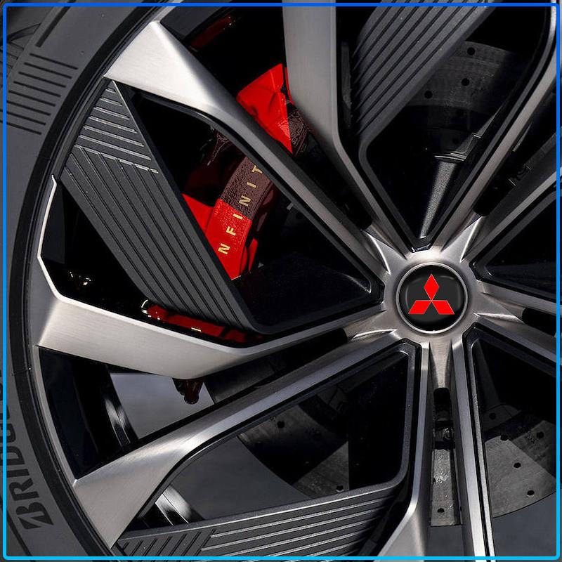 For Mitsubishi Lancer 7 8 I200 Pajero Montero Sport Outlander ASX Mirage Eclipse4Pcs 60MM Car Wheel Center Hub Cap Car Accessories